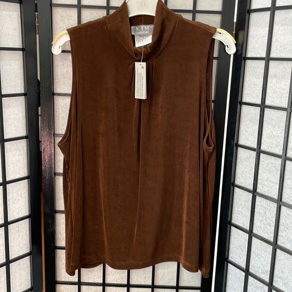 Kim & Company Tops - Kim And Company, Brown Top NWT SZ XXL